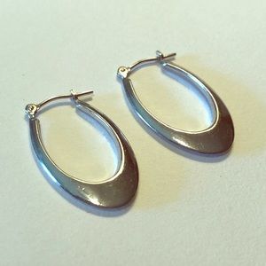Sterling hoop earrings